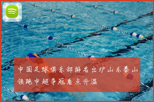 中国足球俱乐部排名出炉山东泰山领跑中超争冠看点升温